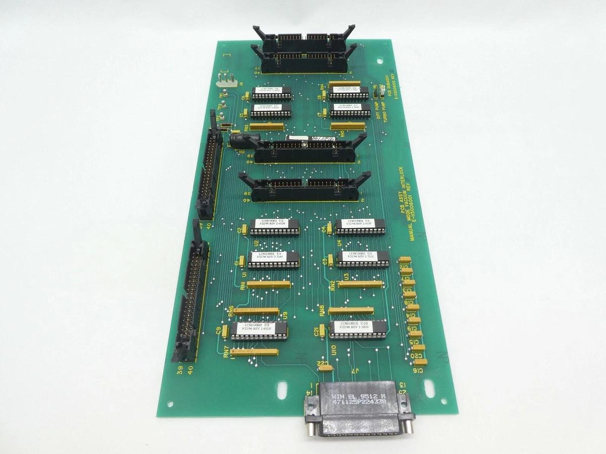 Used Varian Semiconductor VSEA E-115006001 Manual Mode Vacuum Interlock PCB Rev. E