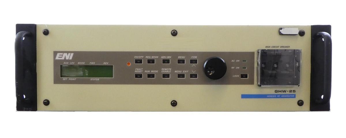 Used GMW-25Z Genesis ENI Power Systems GHW25Z-08108 13.56MHz RF Generator Working