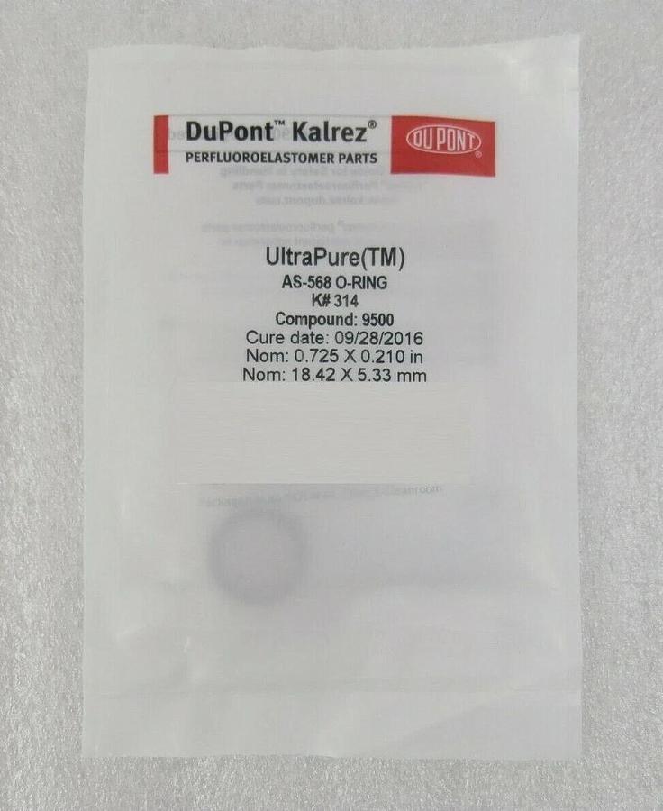 DuPont AS-568 O-Ring K#314 Compound 9500 D14948035 Novellus 314k9500 Lot of 8