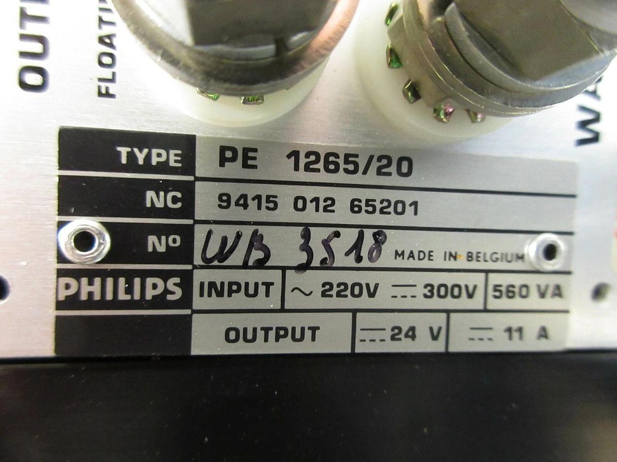 Used Philips 9415 012 65201 Power Supply PCB Card PE 1265/20 ASML PAS 5000/2500 Used