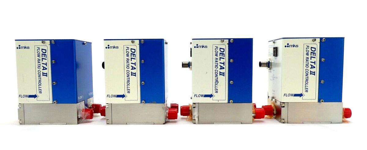 Used MKS Instruments DLT2A214163R110 Flow Ratio Controller Delta II Lot of 4 Working