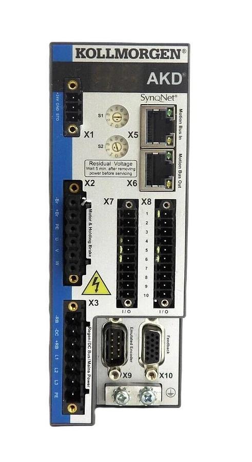 Used Kollmorgen AKD-B00606-NBSQ-0000 Servo Drive SynqNet Working Surplus