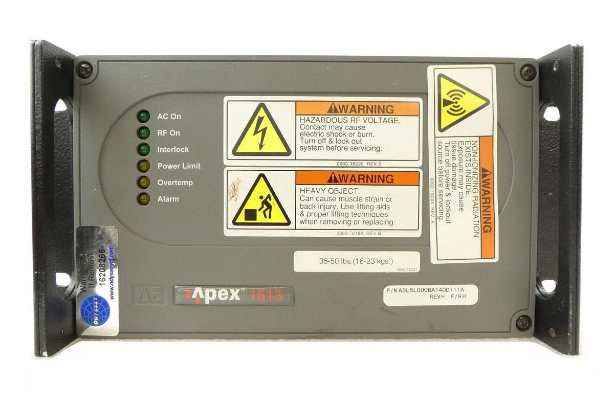 Used Apex 1513 AE Advanced Energy A3L5L000BA140D111A RF Generator Tested Working