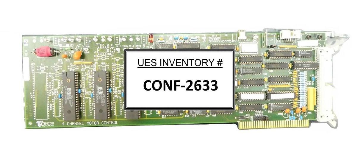 Used Tencor Instruments 186481 4-Channel Motor Control PCB Card 184578 P-2H Working