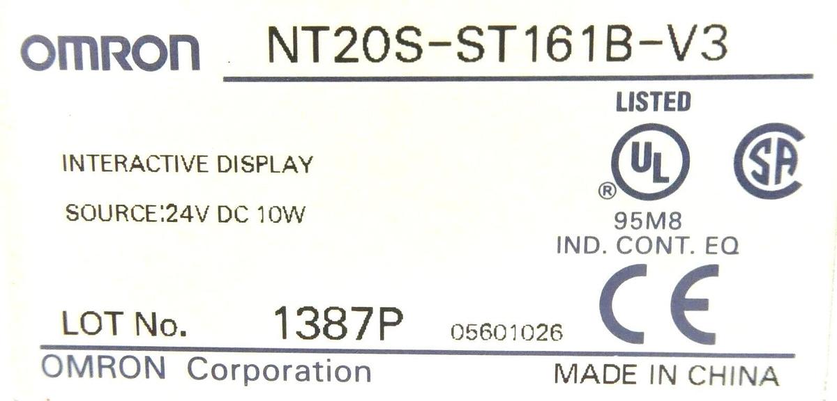 Used Omron NT20S-ST161B-V3 Interactive Display Touch Screen Working Spare Surplus