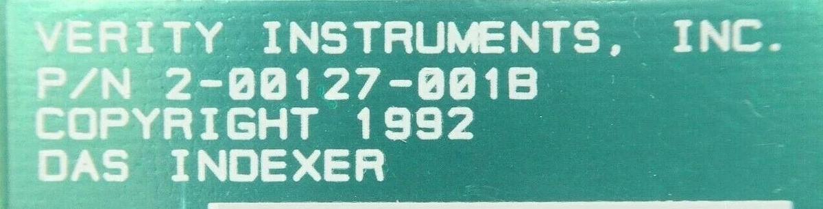 Used Verity Instruments 2-00127-001B Endpoint Detector PCB Card DAS Indexer Working