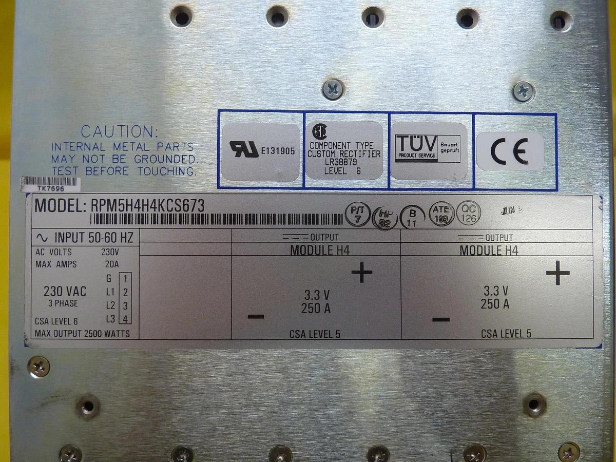 Used Power-One RPM5H4H4KCS673 Dual Output Power Supply 2500W Used Working