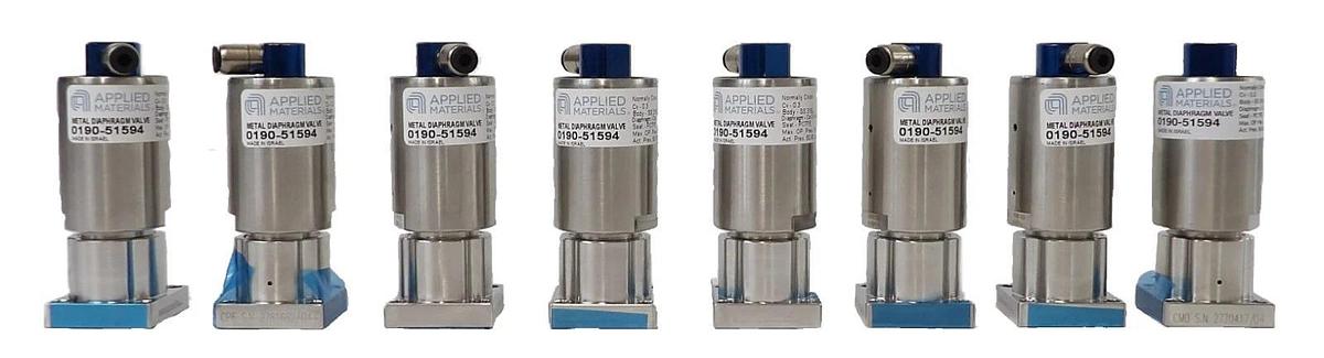 Used AMAT Applied Materials 0190-51594 Diaphragm Valve Reseller Lot of 8 New Spare