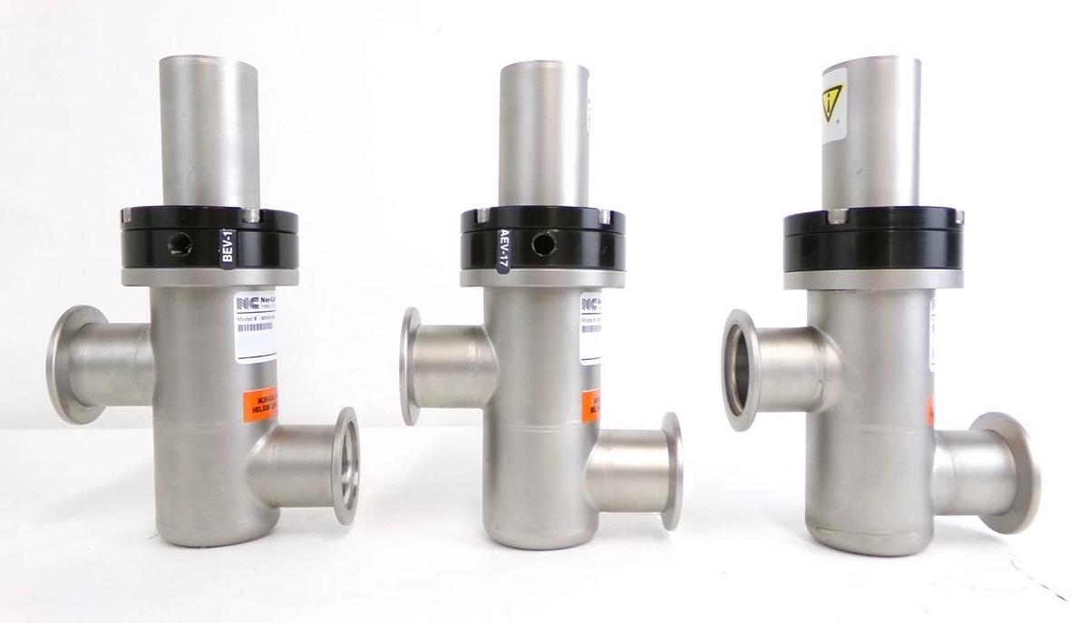 Used Nor-Cal Products 3870-01244 Angle Valve AMAT Reseller Lot of 3 Working