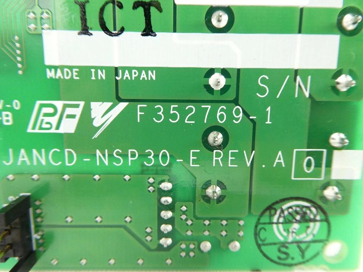 Used Yaskawa Electric JANCD-NSP30-E Battery Backup PCB F352769-1 Nikon NSR Working