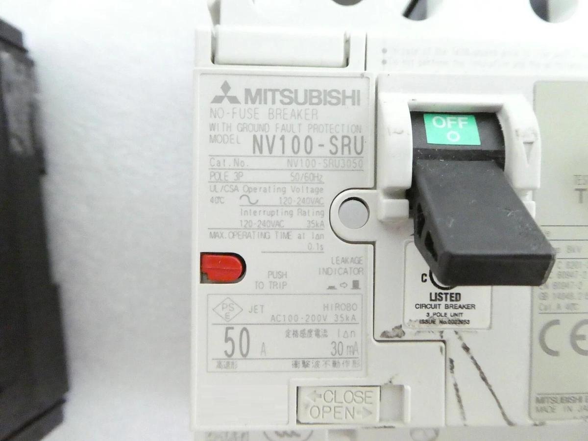 Used Mitsubishi NF100-SRU NV100-SRU Circuit Breaker Reseller Lot of 11 Working