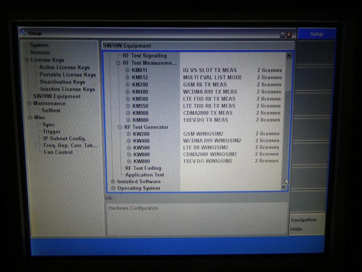 Used Rohde & Schwarz 1201.0002K50 Wideband Radio Comm Tester CMW 500 V 3.5.10