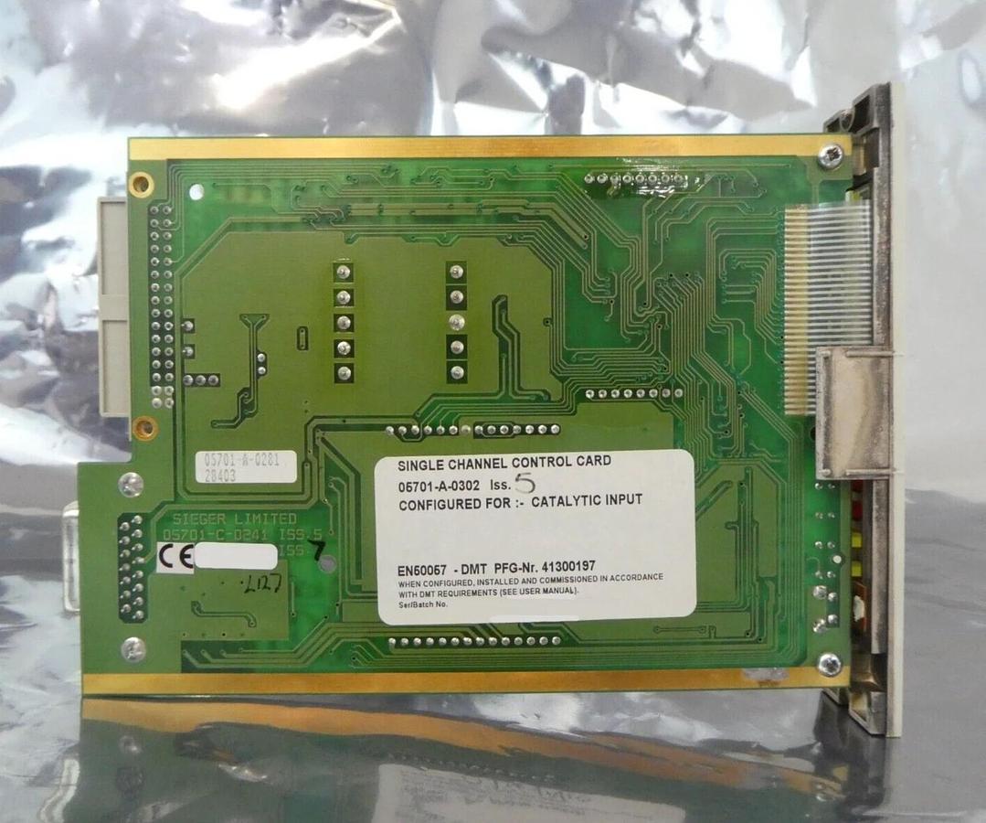 Used Sieger Limited 05701-A-0302 Single Channel Control Card PCB 5701 Working Surplus