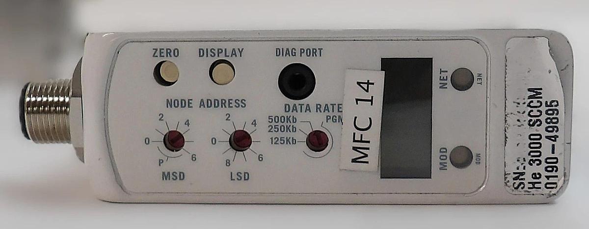 Used Brooks Instrument GF125C-105871 Mass Flow Controller MFC Lot of 4 Surplus