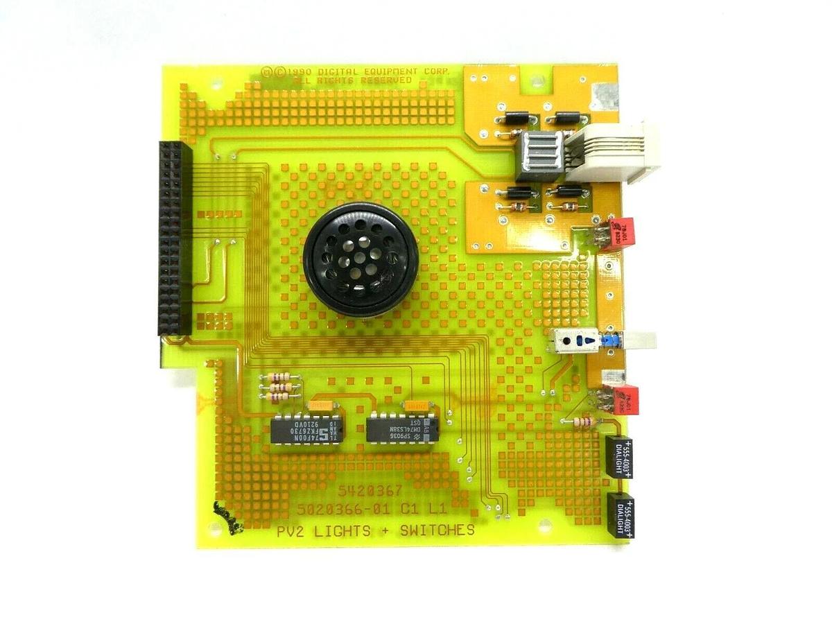 Used Digital 5020366-01 C1 PV2 Lights + Switches Board PCB DEC 5420367 Working Spare