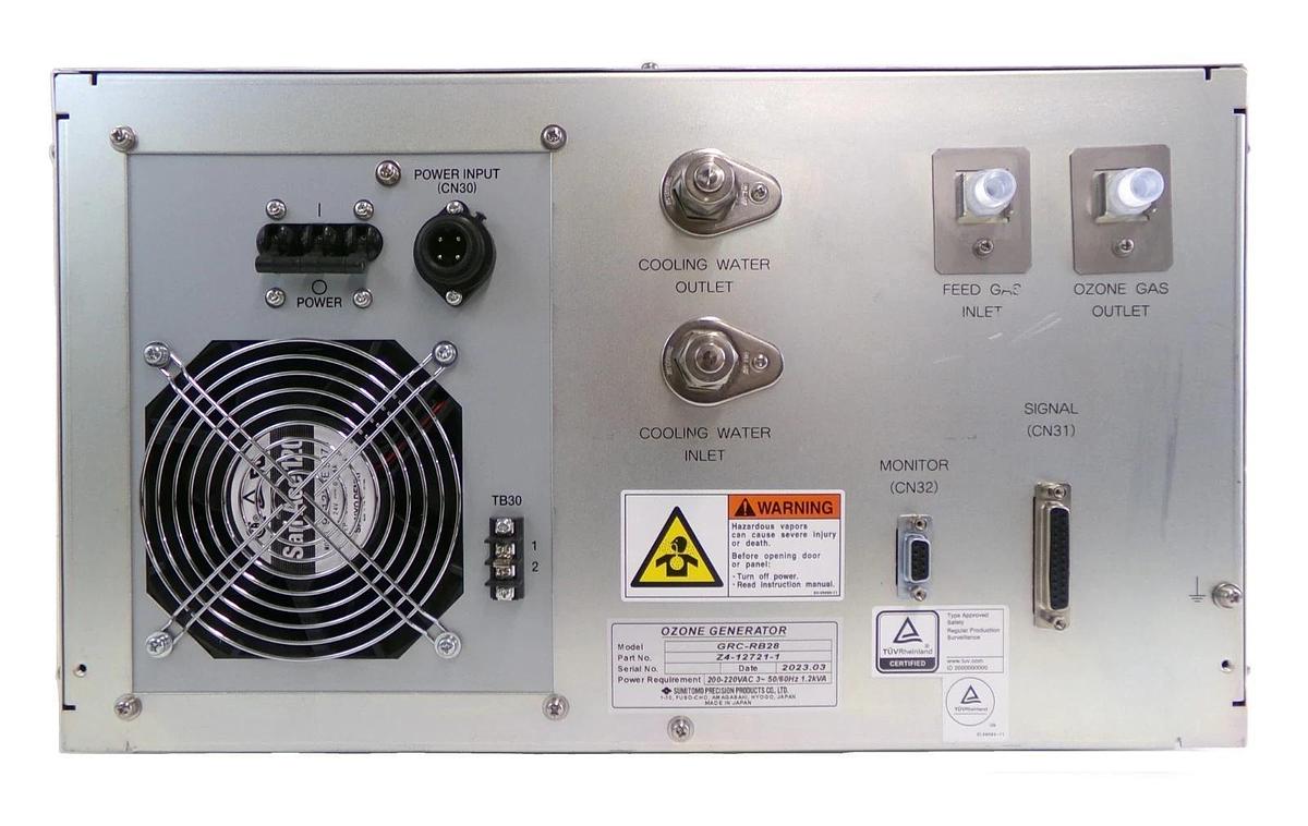 Used Sumitomo GRC-RB28 High Concentration Ozone Generator Z4-12721-1 Untested As-Is