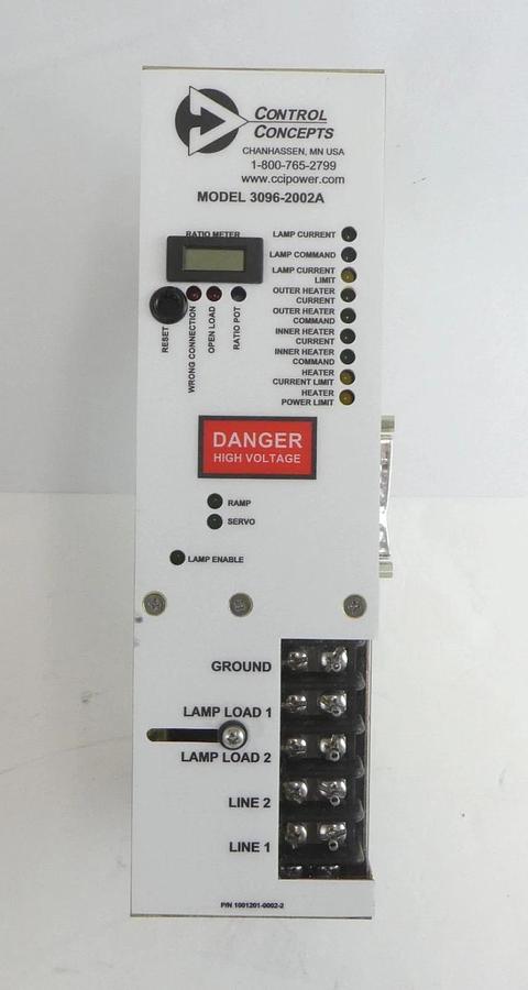 Used Control Concepts 3096-2002A SCR Power Controller AMAT 0190-43083 Lot of 2