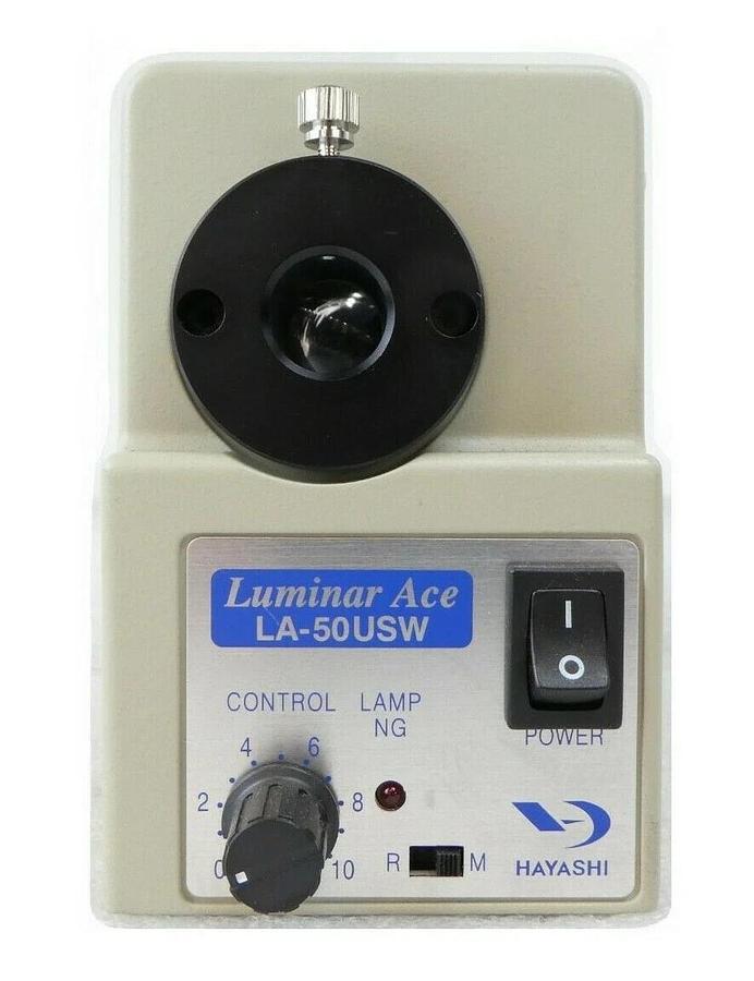 Used Hayashi LA-50USW Fiber Optic Light Source and Cable 49081 Rudolph F30 Working