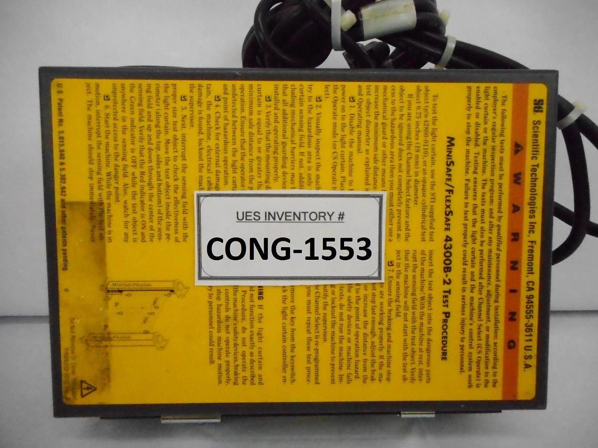 Used Sti 70011-1000 Light Curtain Controller MiniSafe/FlexSafe MS/FS43CNTRL-B2-U-AC1