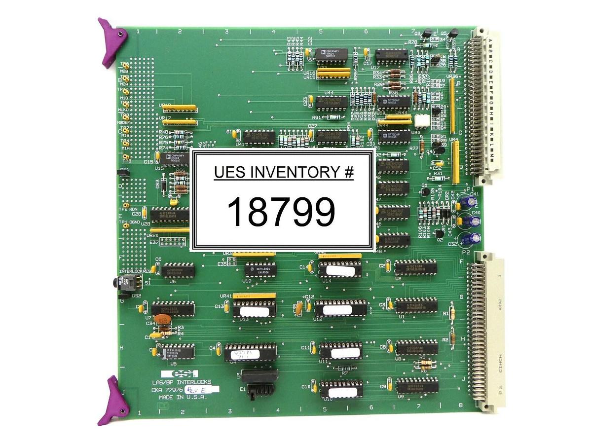 Used ESI Electro Scientific Industries CKA 77976 LAS/BP Interlocks PCB Card Working