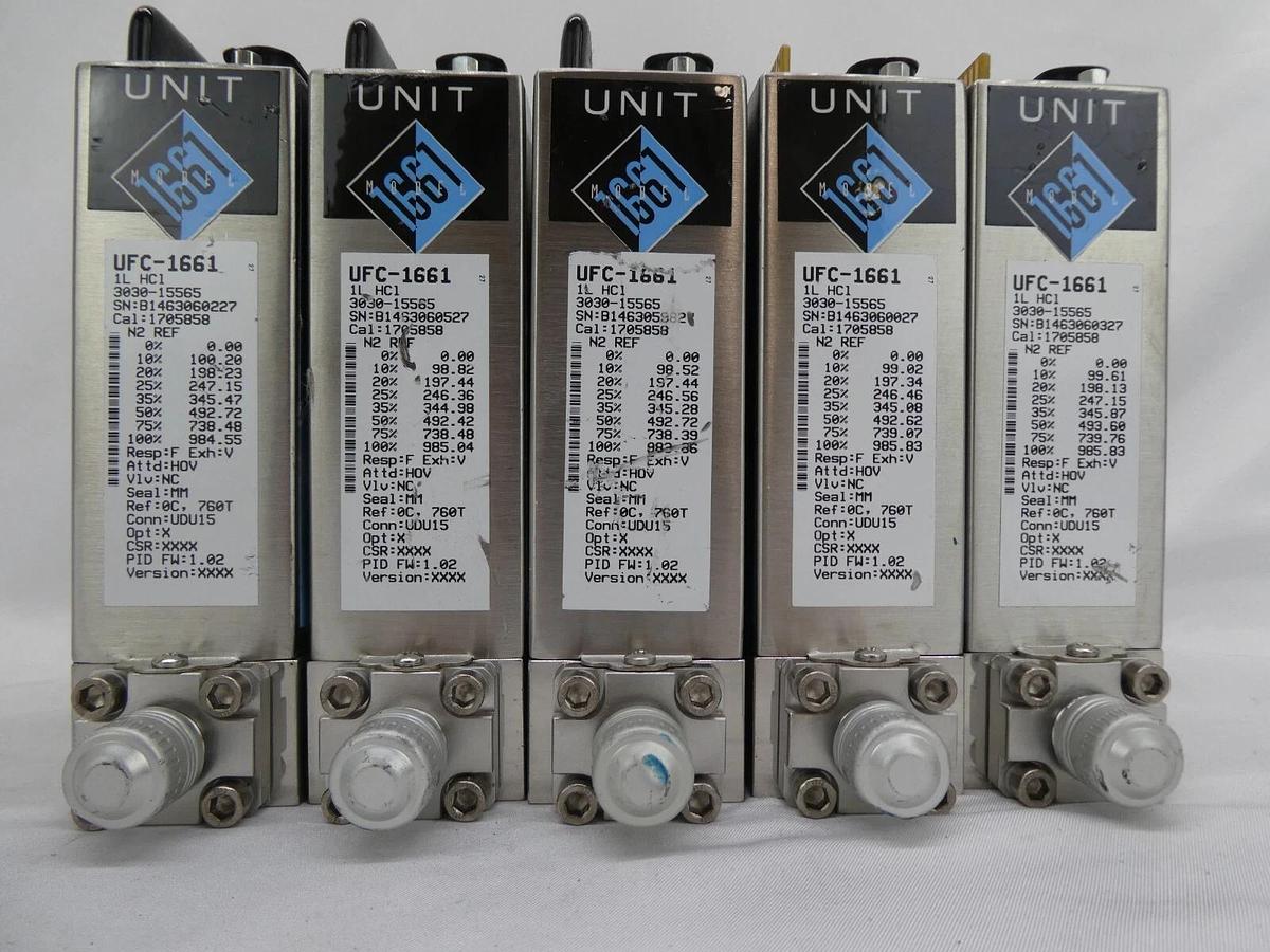 Used Celerity UNIT UFC-1661 Mass Flow Controller MFC HC1 Reseller Lot of 9 Working