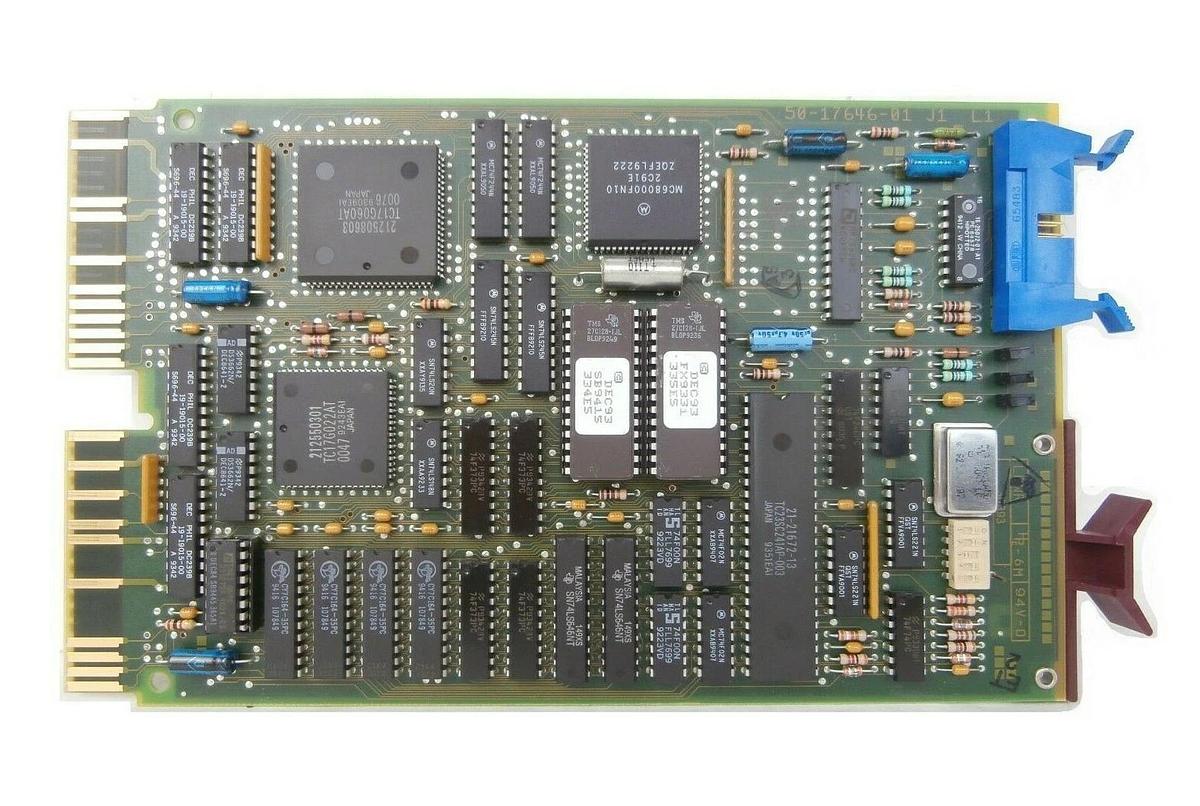 Used Digital 50-17646-01 J1 DELQA Ethernet Controller PCB Card Working Surplus