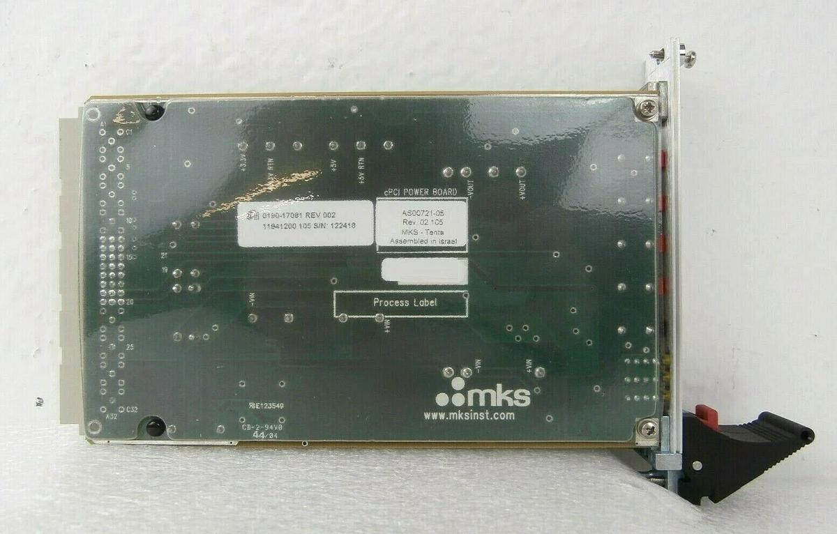 Used TeNTA PWRS-0721 cPCI Power Board PCB Card MKS AS00721-05 AMAT 0190-17081 Working
