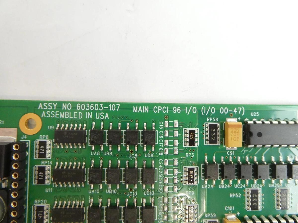 Used Delta Tau 603603-107 Main CPCI 96 I/O PCB Card AMAT 0190-81659 Working Surplus