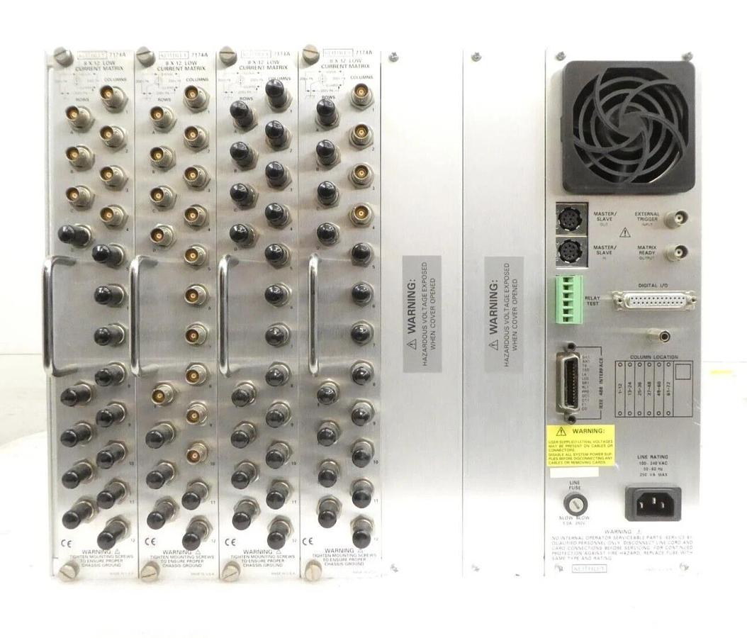 Used Keithley 707A Switching Matrix with 7174A 8x12 Low Current Matrix Cards Surplus