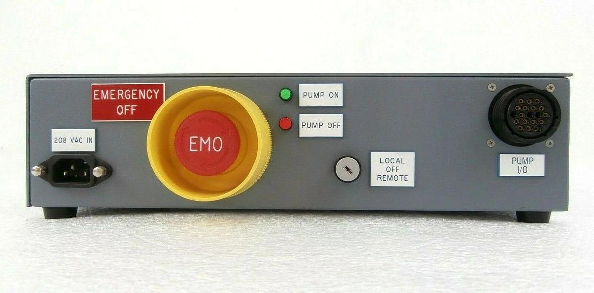 Used Ebara Technologies 217407 Vacuum Pump EMO Emergency Off Switch Panel Working