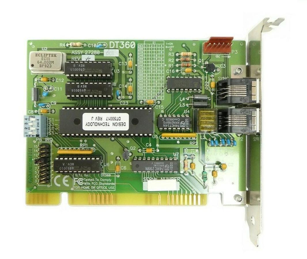 Used DTI Design Technology 27280-001 Communication PCB Card DT360 Lam Research Spare