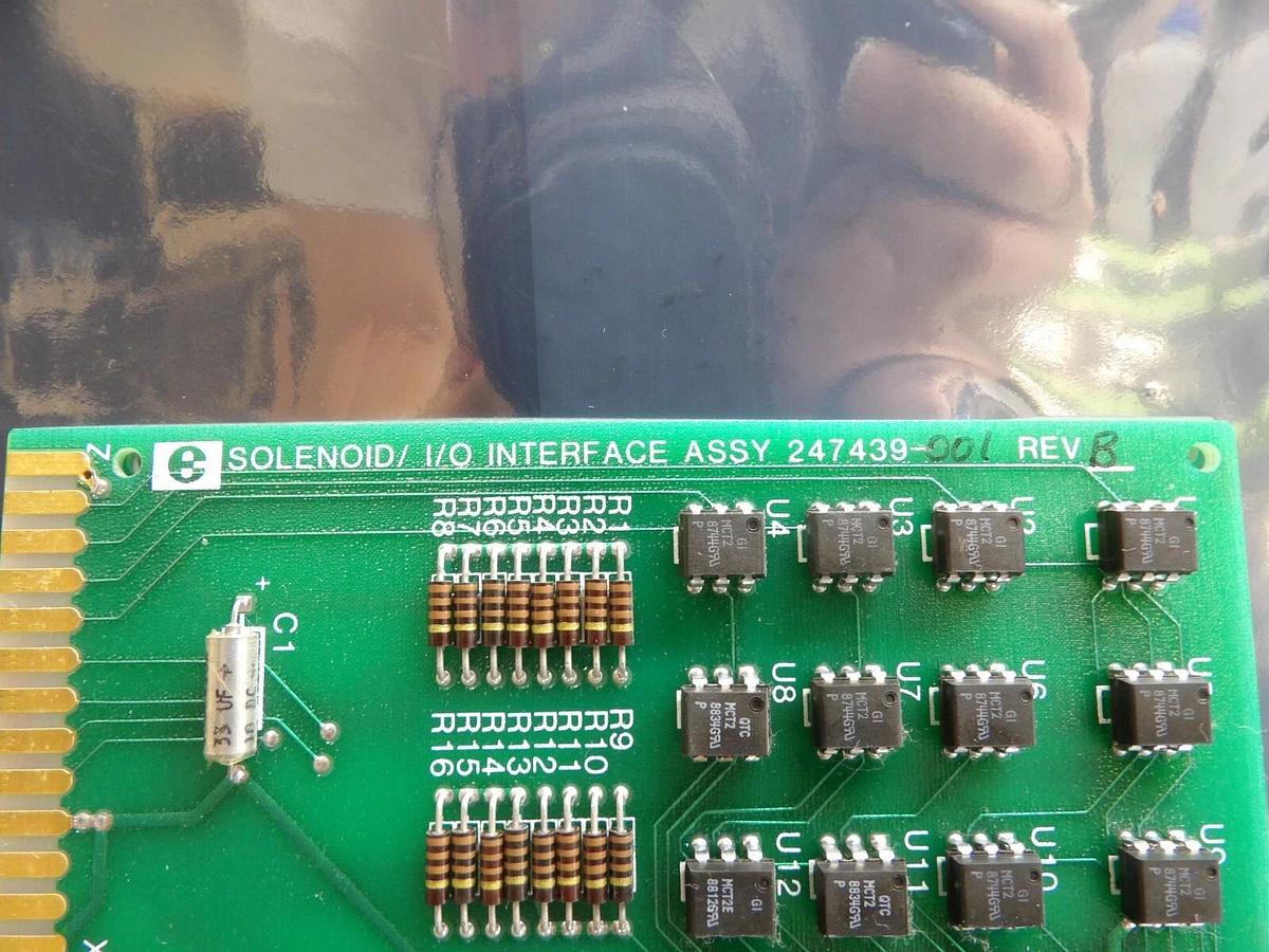 Used Electroglas 247439 Solenoid I/O Interface PCB Assembly 4085x PSM Working
