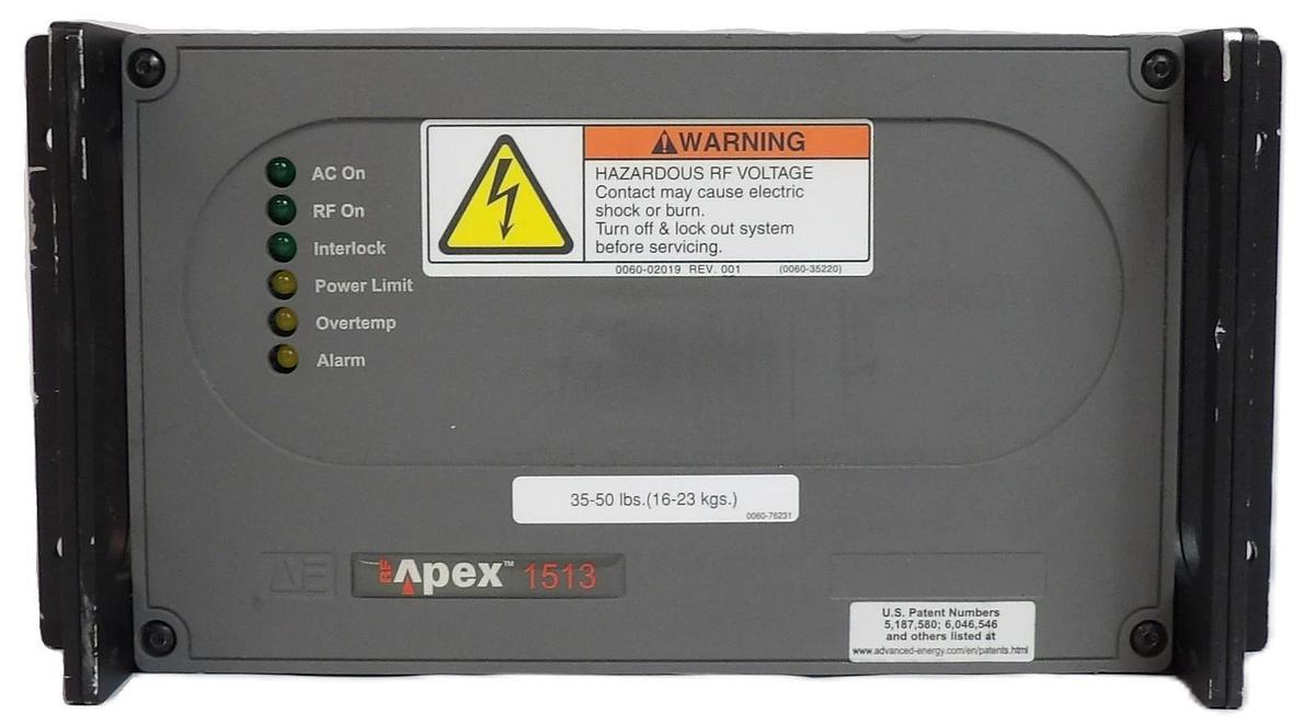 Used Apex 1513 AE Advanced Energy Unmarked RF Generator AMAT Working