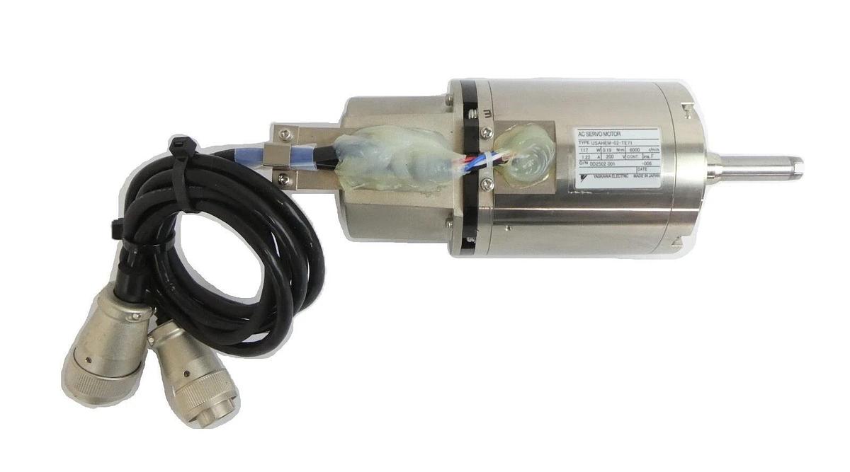 Used Yaskawa USAHEM-02-TE71 AC Servo Motor Kit ACT8/ACT12 TEL 0EE-T00423-1 Working