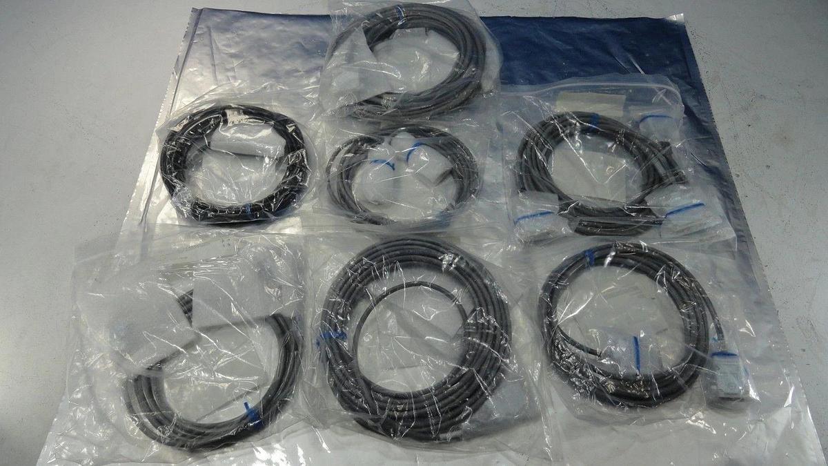 Used Novellus Systems C3 Vector Cable Kit 03-252223-00 03-291555-00 Set of 7 Used