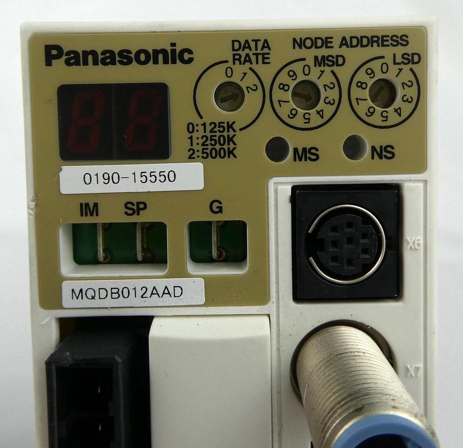 Used Panasonic MQDB012AAD AC Servo Driver AMAT 0190-15550 Lot of 3 Working Surplus