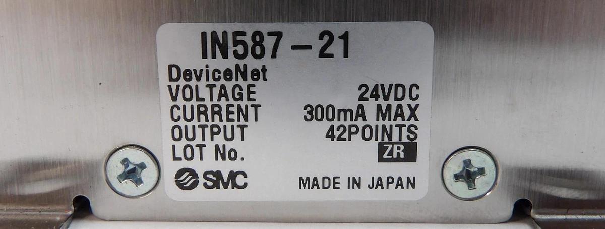 Used SMC IN587-21 21-Port Pneumatic Manifold SJ2A60T-5NFZ-N1-X21 Lot of 2 Working
