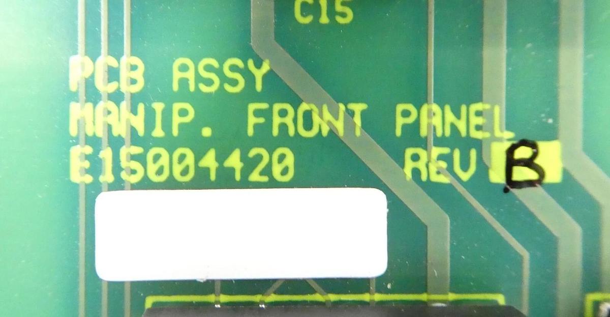 Used Varian Semiconductor Equipment E15004420 Manipulator Front Panel PCB Working