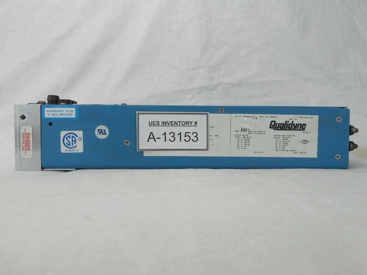 Used Qualidyne 234AA0A-0172 Power Supply 23092EFG Tegal VME-PS400-01 Used Working