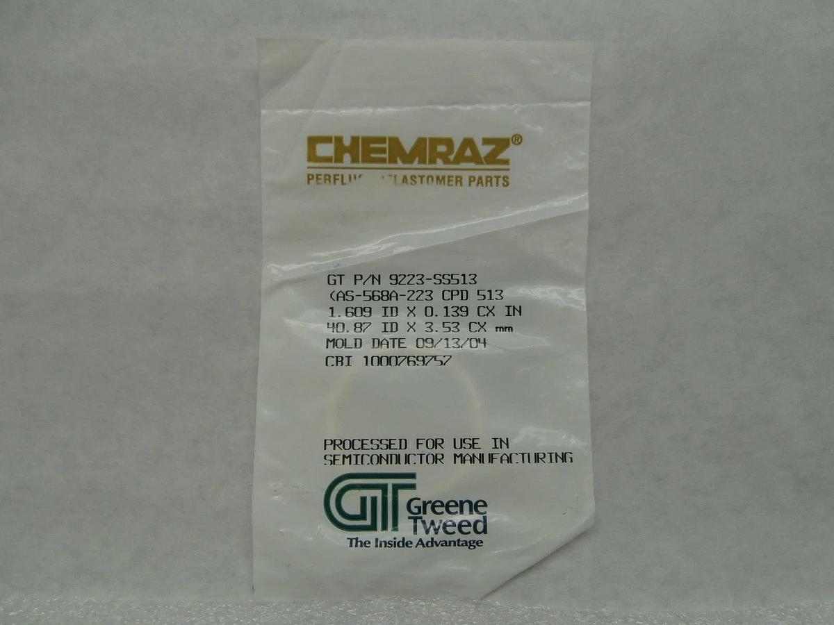 Greene Tweed 9223-SS513 Chemraz O-Ring AS-568A-223 CPD 513 Lot of 3 New Surplus