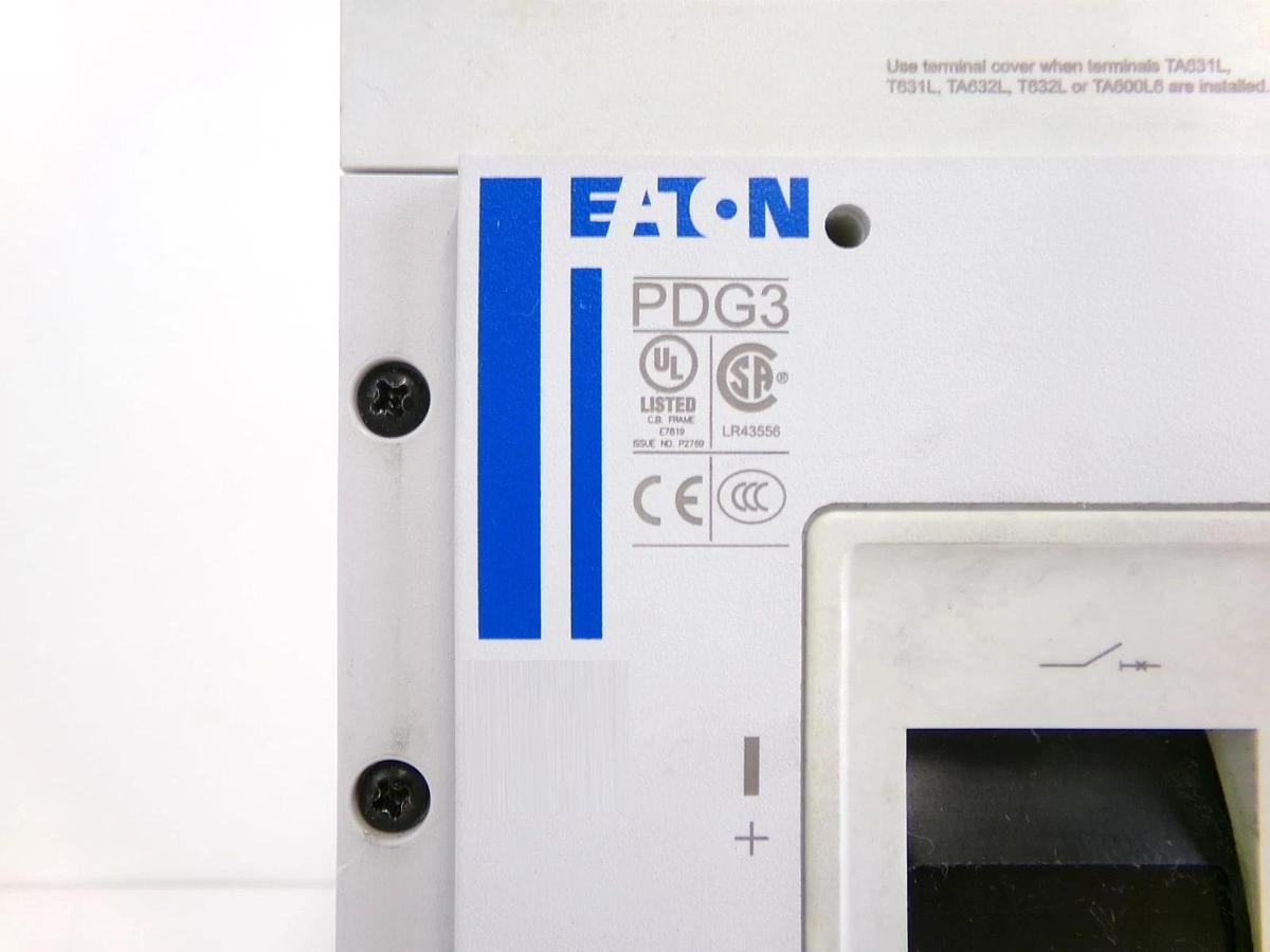 Used Eaton PDG33F0600B2NN 3-Pole Circuit Breaker PDG3 Working