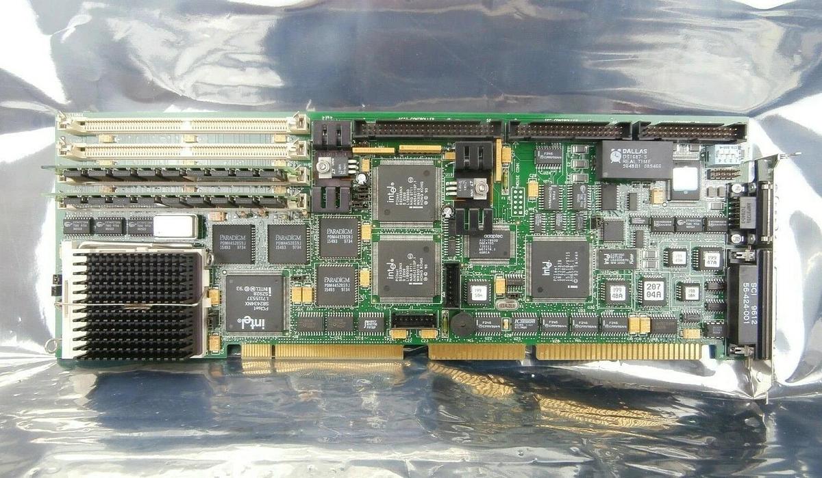 Used Texas Microsystems 23374 SBC Single Board Computer PCB Card Greyhound1 Rev C SVG