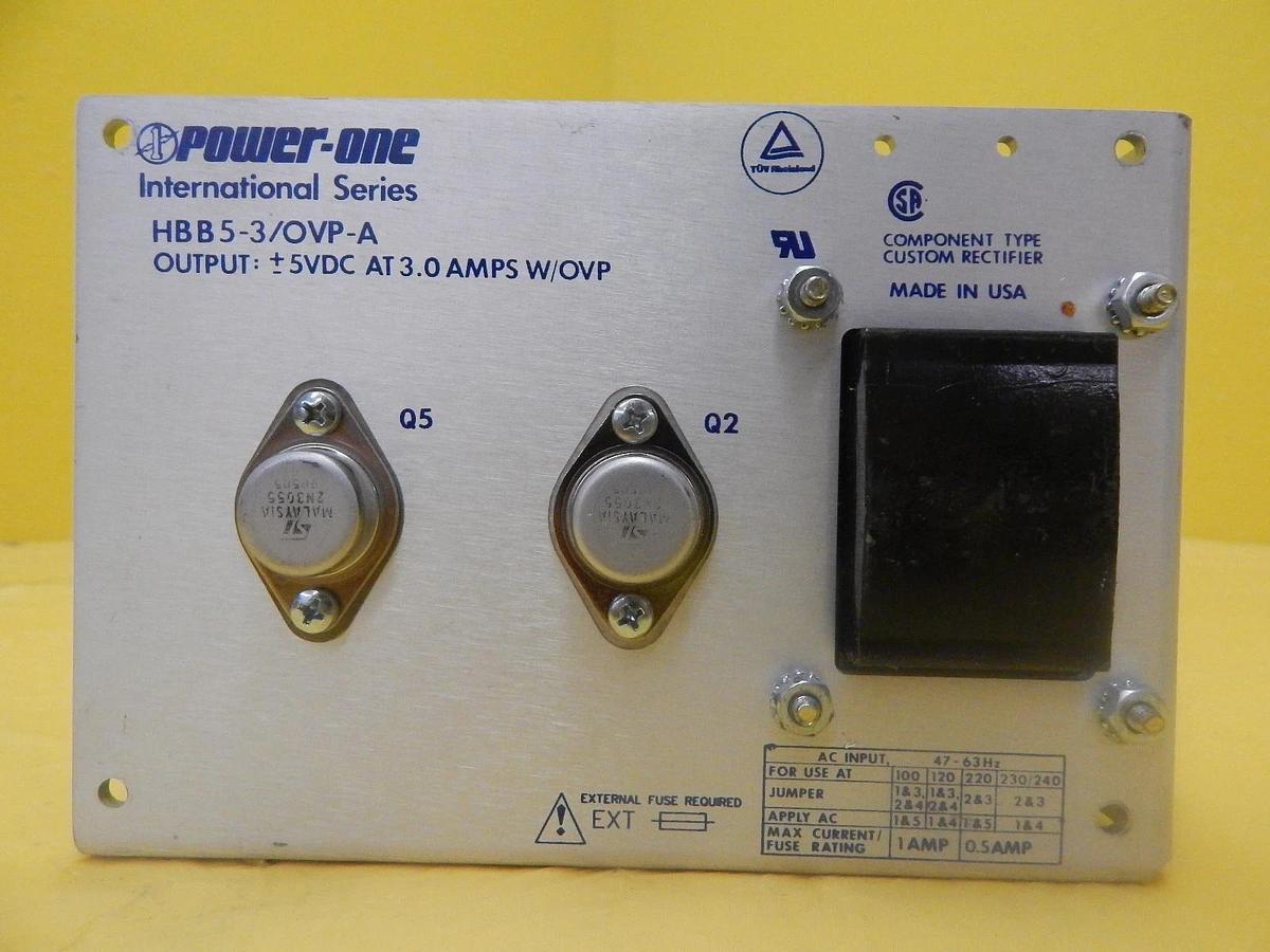 Used Power-One HBB5-3/OVP-A Power Supply International Series Reseller Lot of 3 Used