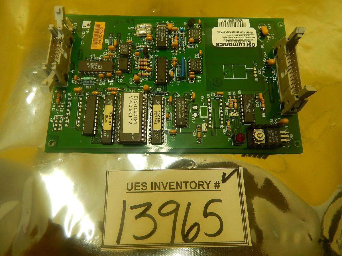 Used GSI Lumonics 311-15593-1 Processor PCB 003-3002009 KLA-Tencor CRS-3000 Working