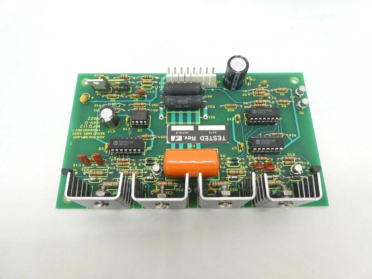 Used Varian Semiconductor VSEA E15000400 ASM Ion Implant Servo Amplifier PCB Rev. A