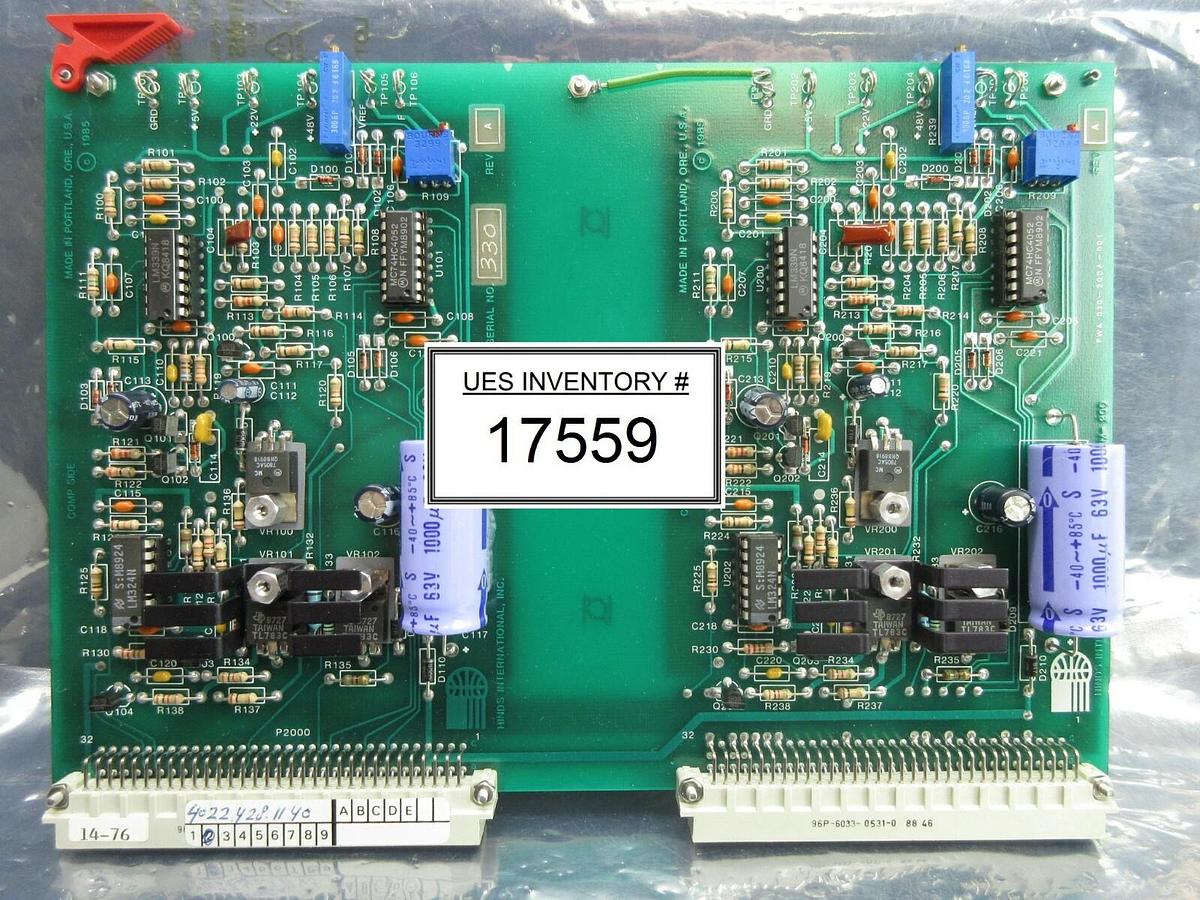 Used Hinds International 030-2004-001 Processor PCB Card ASML PAS 5000/2500 Used