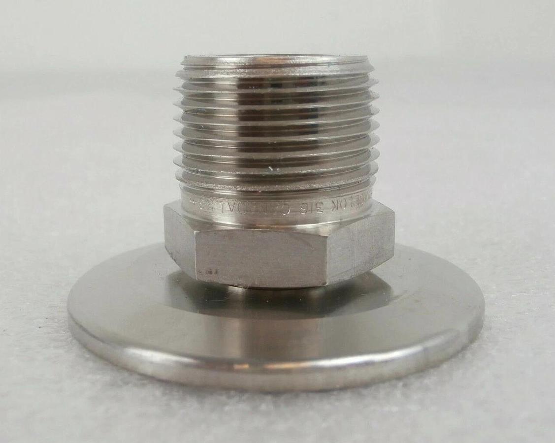 Swagelok NW to MNPT Vacuum Adapter NW40 and NW50 to 1" MNPT Lot of 16 New Spare