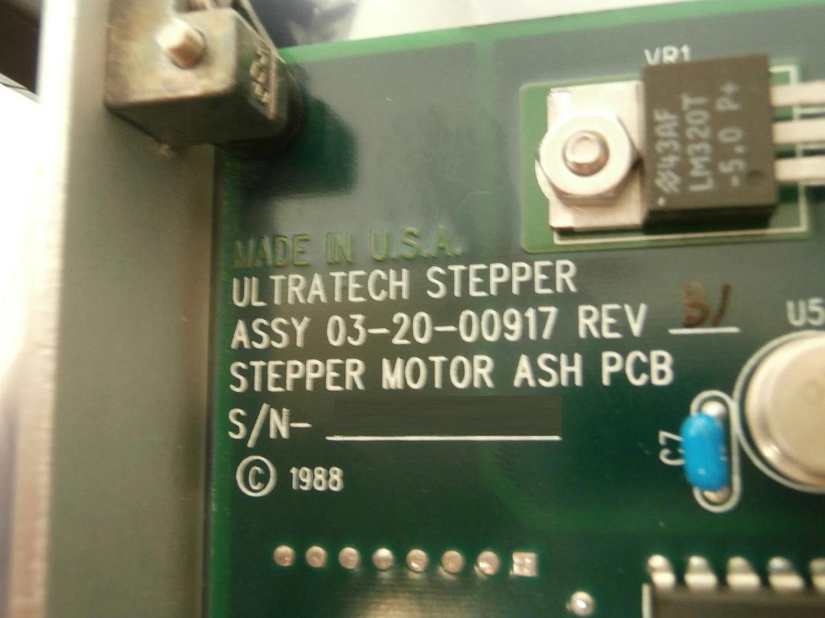 Used Ultratech Stepper 03-20-00917 Stepper Motor ASH VME PCB Card 4700 Titan Used