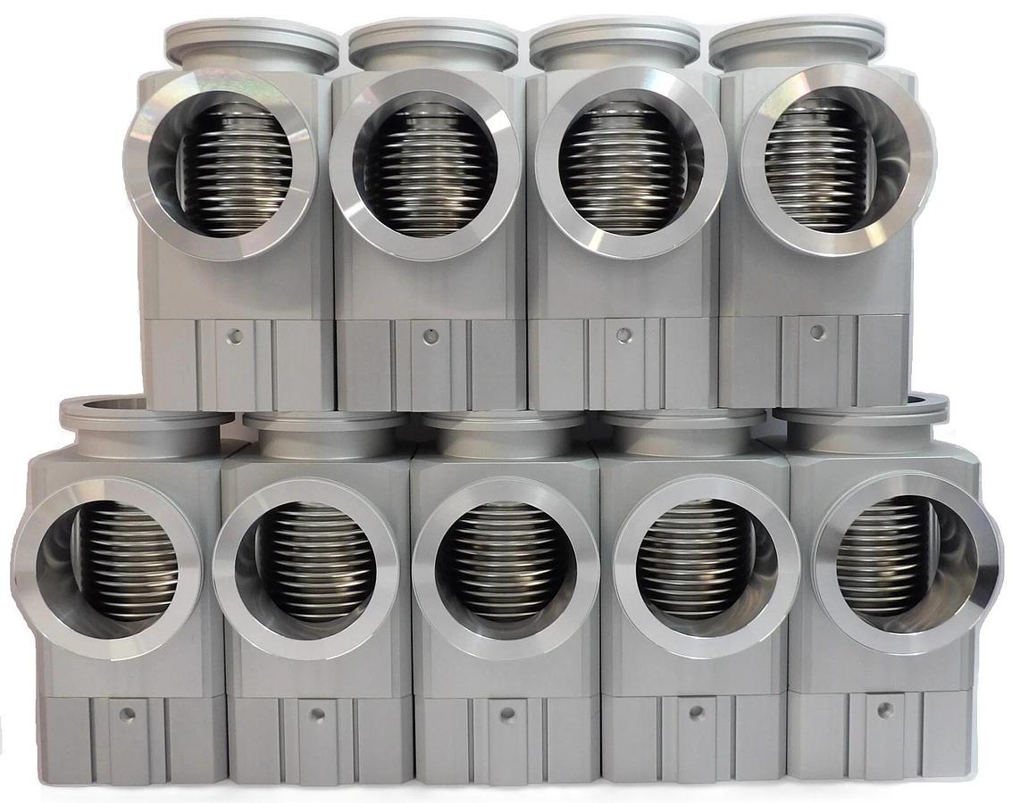SMC XLA-80-X741 High Vacuum Angle Valve Vacuum Series Lot of 9 New Surplus