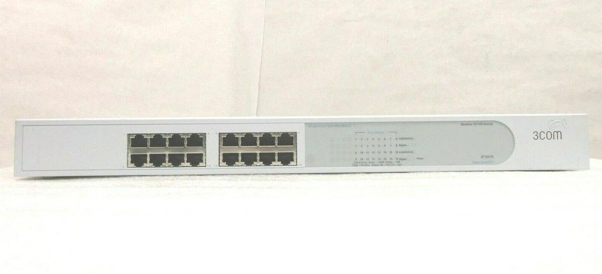 Used 3Com 1647-010-000-1.01 Baseline 10/100 Switch 3C16470 AMAT Quantum X Used
